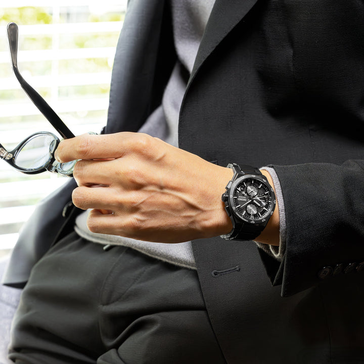 Seiko Astron 43.3mm Black Dial Black Strap
