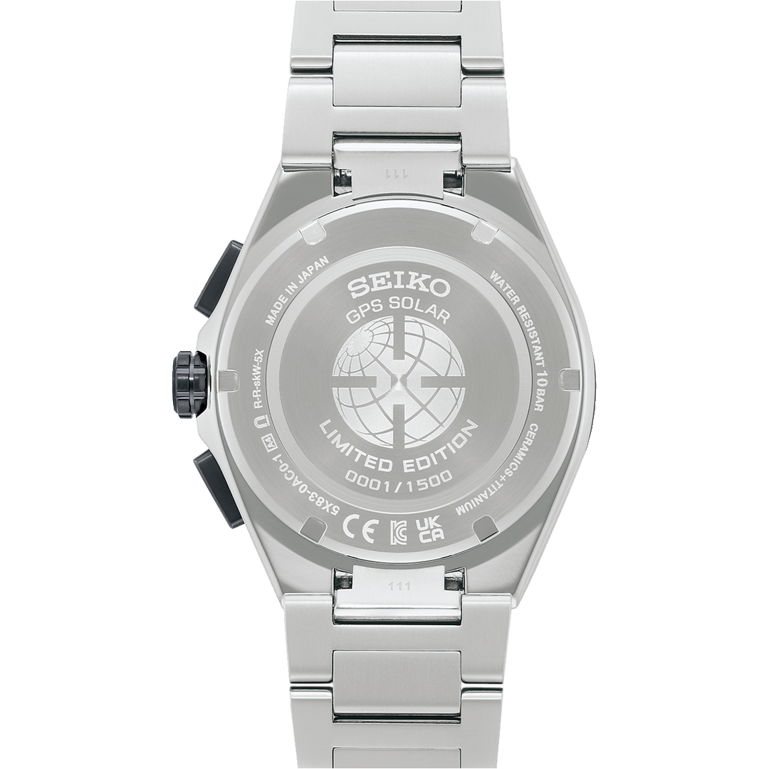 Seiko Astron 43.3mm Blue Dial Silver Strap
