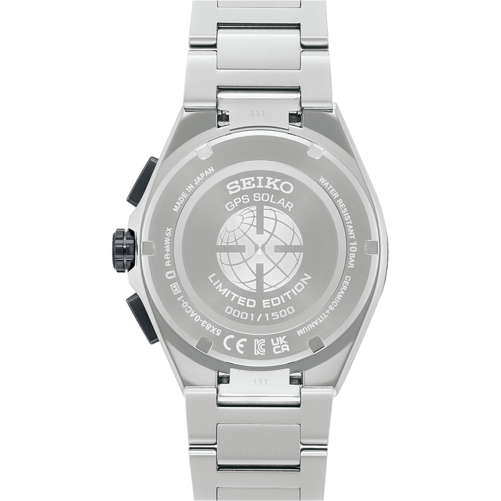 Seiko Astron 43.3mm Blue Dial Silver Strap