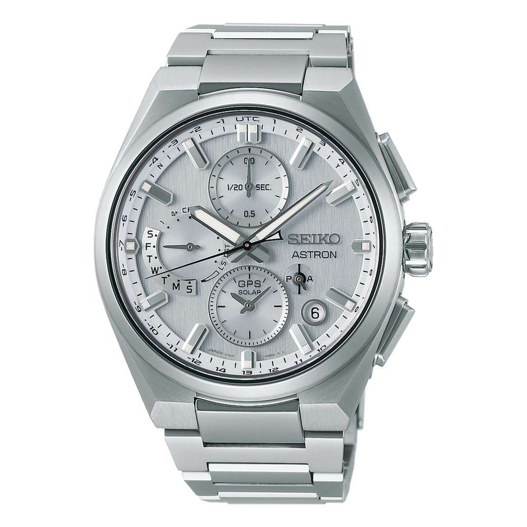Seiko Astron 42mm Silver Strap