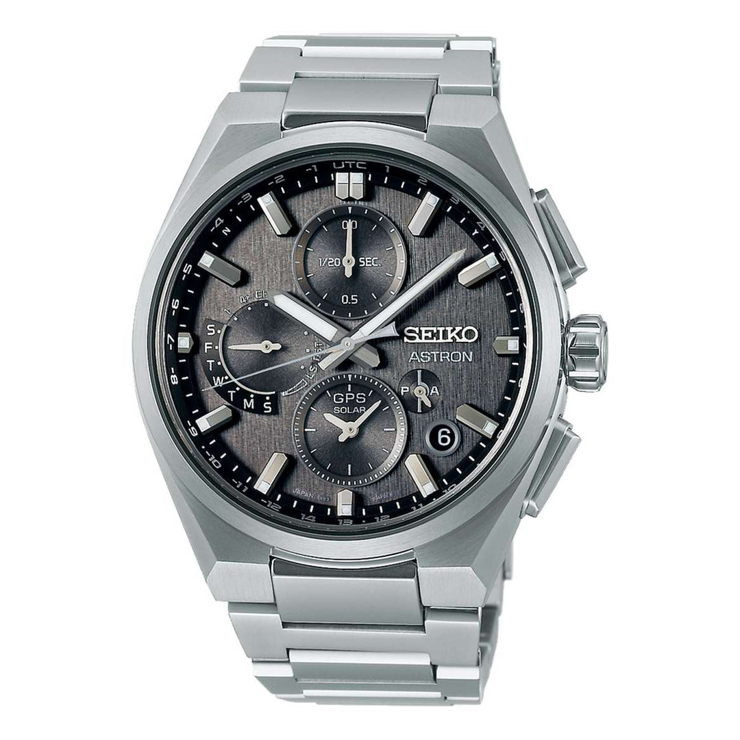 Seiko Astron 42mm Silver Strap