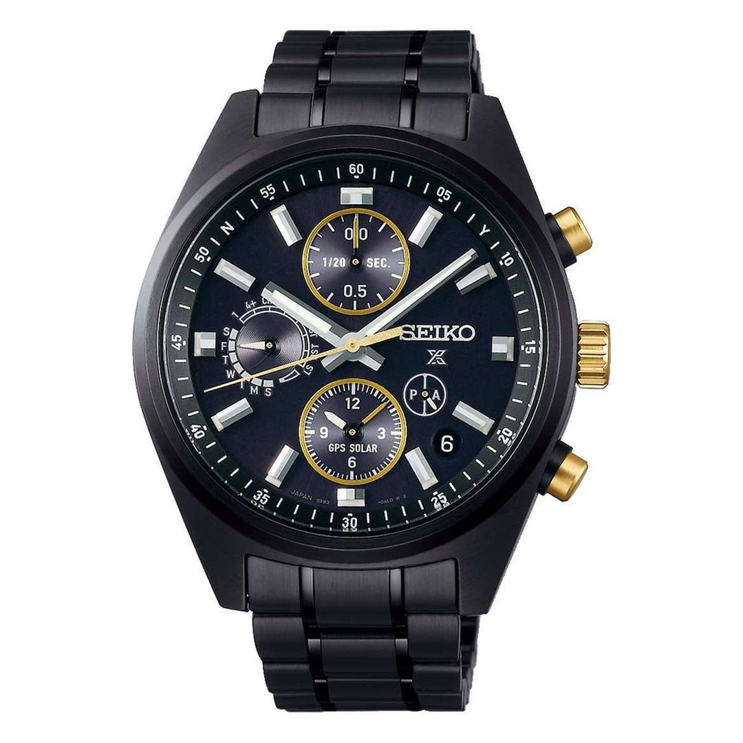Seiko Domestic Prospex Seiko 100th Anniversary SPEEDTIMER Limited Edition 42mm Black Stainless Steel Bracelet