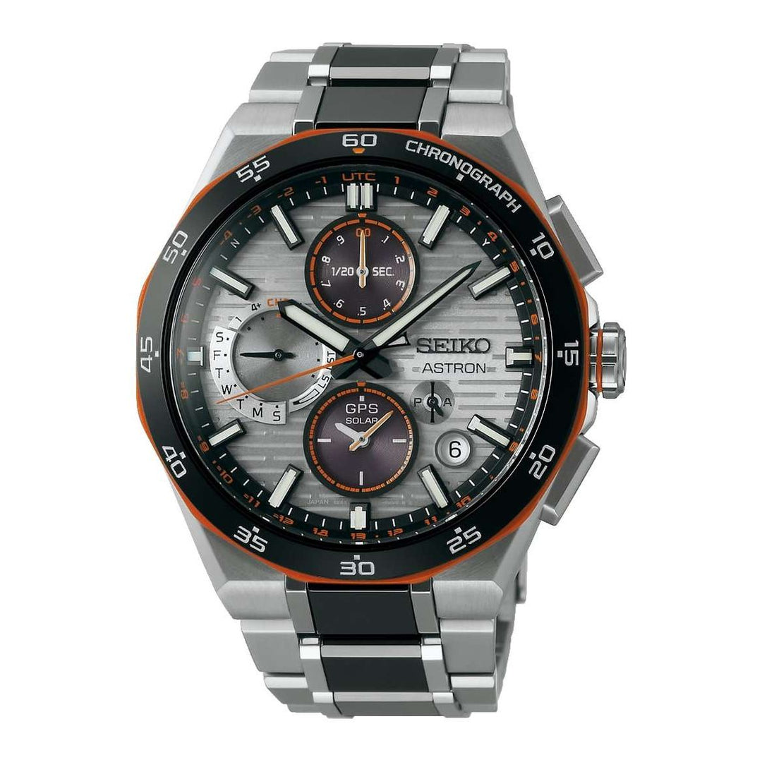 Seiko Astron Limited edition 43.4mm Grey Dial Silver &amp; Black Strap