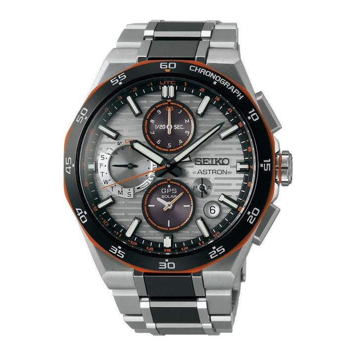 Seiko Astron Limited edition 43.4mm Grey Dial Silver &amp; Black Strap