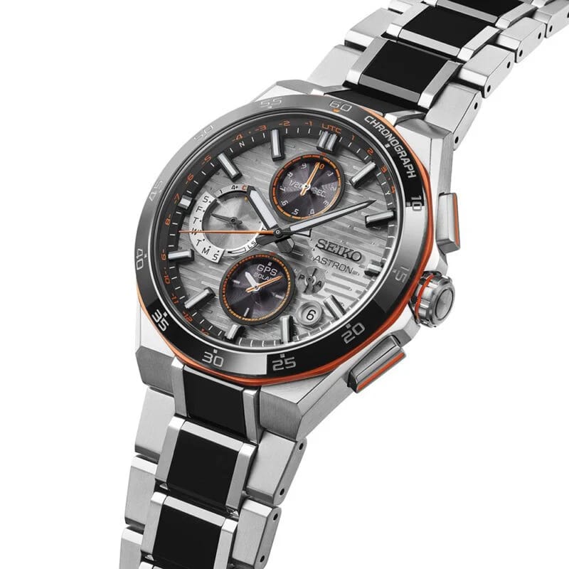Seiko Astron Limited edition 43.4mm Grey Dial Silver &amp; Black Strap