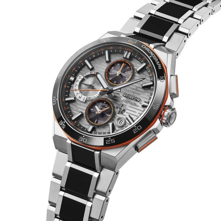 Seiko Astron Limited edition 43.4mm Grey Dial Silver &amp; Black Strap