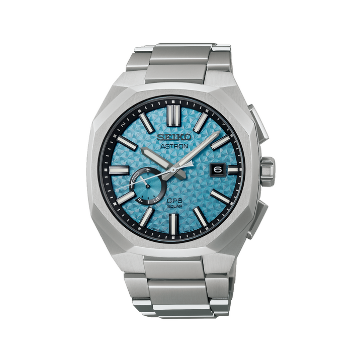 Seiko Astron 41.2mm Blue Dial Silver Strap