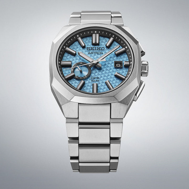 Seiko Astron 41.2mm Blue Dial Silver Strap