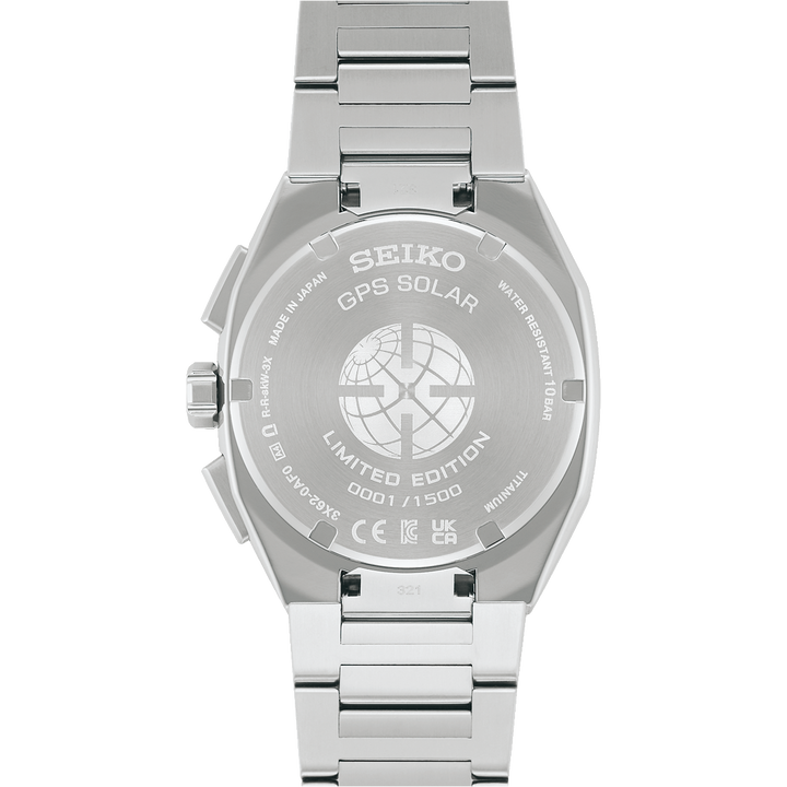 Seiko Astron 41.2mm Blue Dial Silver Strap
