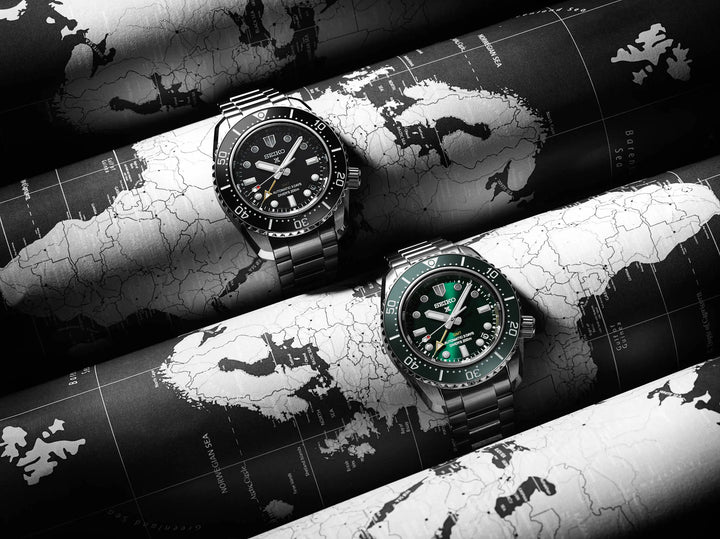 Seiko Prospex 42mm Black Dial Silver Stainless Steel Bracelet