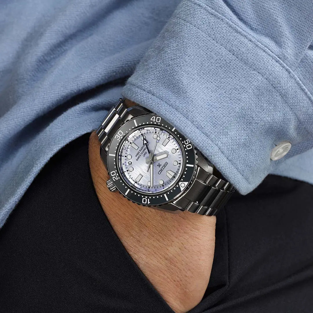 Seiko Prospex X Seiko Watchmaking 110th Anniversary Save the Ocean 42mm Blue Dial Silver Stainless Steel Bracelet