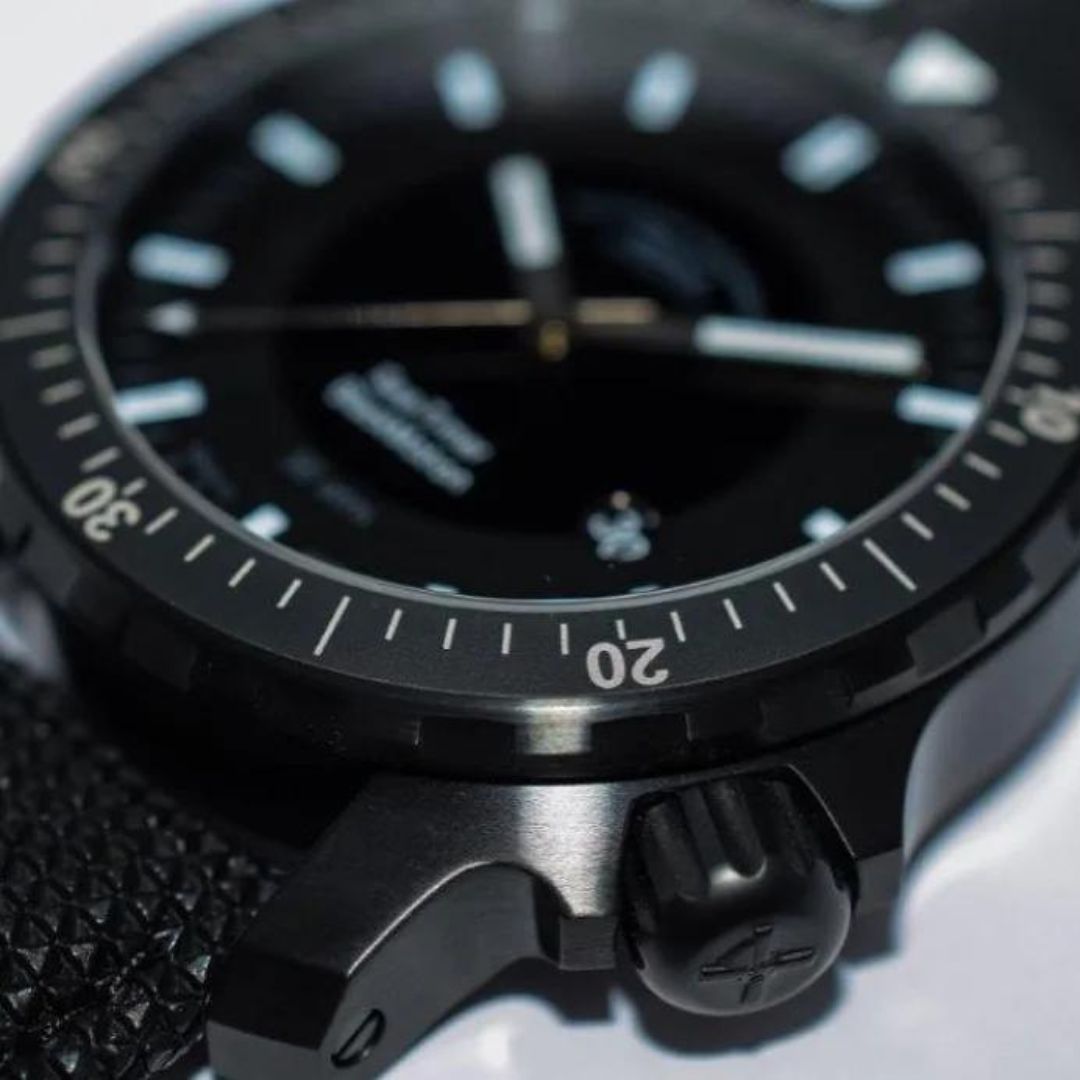 Mühle Glashütte Sea-Timer 44mm Black Dial Black Strap