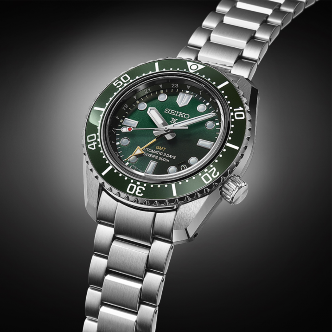 Seiko Prospex 42mm Green Dial Silver Stainless Steel Bracelet
