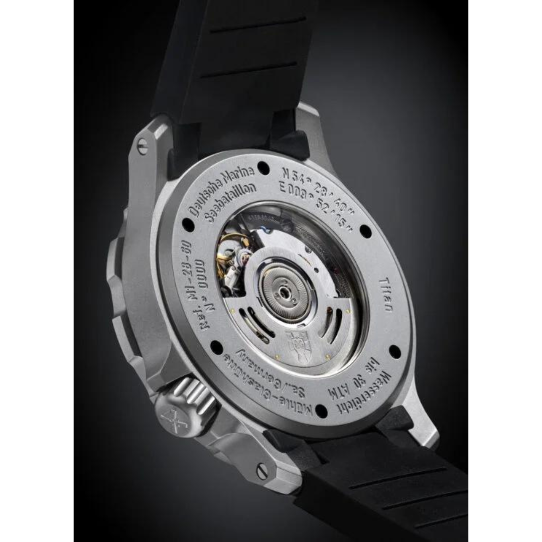 Mühle Glashütte Seebataillon 45mm Blue Dial Black Strap