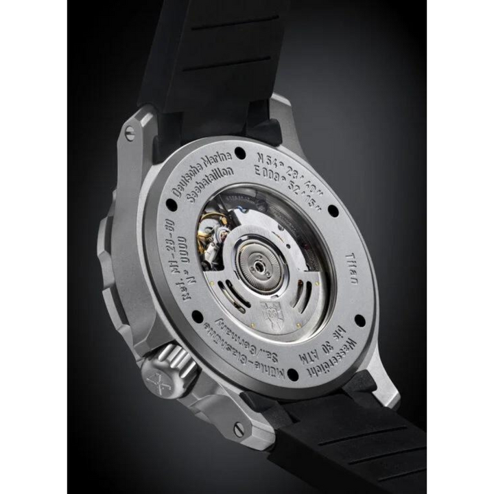 Mühle Glashütte Seebataillon 45mm Blue Dial Black Strap