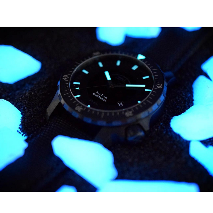 Mühle Glashütte Sea-Timer 44mm Black Dial Black Strap